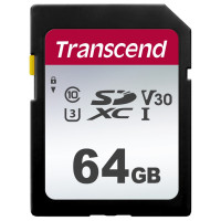 TRANSCEND SDXC karta 64GB 300S, UHS-I U3 V30 (R:95/W:45 MB/s)