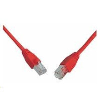 Solarix Patch kabel CAT5E SFTP PVC 3m červený snag-proof C5E-315RD-3MB