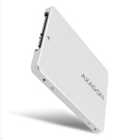 AXAGON RSS-M2SD, SATA - M.2 SATA SSD, interný 2.5" ALU box, strieborný
