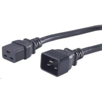 PREMIUMCORD Kabel napájecí 230V/16A prodlužovací 1,5m (konektory IEC 320 C19 - IEC 320 C20)