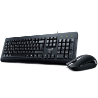 GENIUS klávesnice s myší KM-160/ Drátový set/ USB/ černý/ CZ+SK layout