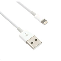 Kabel C-TECH USB 2.0 Lightning (IP5 a vyšší) nabíjecí a synchronizační kabel, 2m, bílý