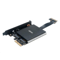 AKASA adaptér Dual pro M.2 PCIe s RGB LED a chladičem