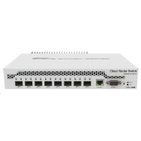 MikroTik Cloud Router Switch CRS309-1G-8S+IN, 800MHz CPU, 512MB RAM, 1xLAN, 8xSFP+ slot, vč. L5 licence