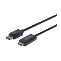 MANHATTAN Kabel DisplayPort na HDMI 1080p, 3m, černý