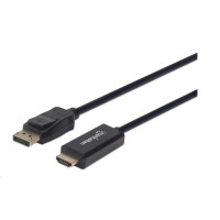 MANHATTAN Kabel DisplayPort na HDMI, 3m, černý