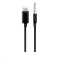PREMIUMCORD Apple Lightning audio redukční kabel na 3.5 mm stereo jack, 1 m, černý