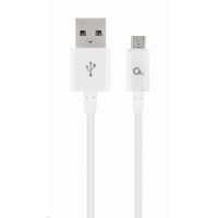 GEMBIRD Kabel CABLEXPERT USB 2.0 AM na MicroUSB kabel (AM/BM), 1m, bílý