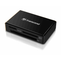 TRANSCEND Card Reader F8 + USB kabel, USB 3.0, Black
