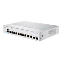 Cisco switch CBS250-8T-E-2G, 8xGbE RJ45, 2xRJ45/SFP combo, fanless
