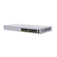 Cisco switch CBS110-24PP, 24xGbE RJ45, 2xSFP (combo with 2 GbE), fanless, PoE, 100W