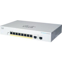 Cisco switch CBS220-8P-E-2G, 8xGbE RJ45, 2xSFP, fanless, PoE+, 65W