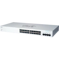 Cisco switch CBS220-24T-4G, 24xGbE RJ45, 4xSFP, fanless