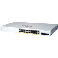Cisco switch CBS220-24P-4X, 24xGbE RJ45, 4x10GbE SFP+, PoE+, 195W