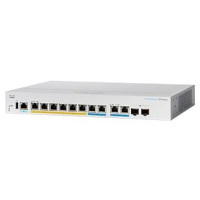 Cisco switch CBS350-8MGP-2X-EU, 6xGbE + 2x2.5GbE, 2xMultigigabit/SFP+, fanless, 124 W