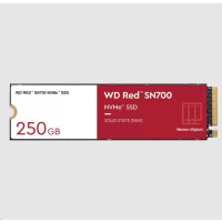 WD RED SSD NVMe 250GB PCIe SN700, Geb3 8GB/s, (R:3100/W:1600 MB/s) TBW 500