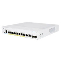 Prepínač Cisco CBS350-8P-2G, 8xGbE RJ45, 2xGbE RJ45/SFP, bez ventilátora, PoE+, 67W - REFRESH