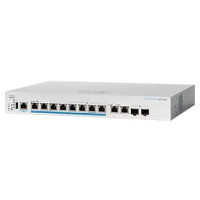 Prepínač Cisco CBS350-8MP-2X-UK, 8x2.5GbE, 2x10GbE RJ45/SFP+, 240W - REFRESH