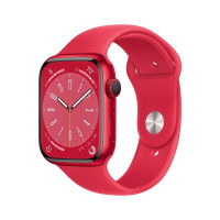 APPLE Watch Series 8 GPS 45mm (PRODUCT)RED Aluminium Case with RED Sport Band - Regular