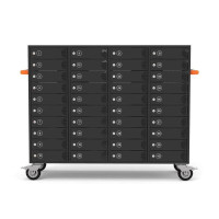PORT nabíjecí skříňka pro 40 zařízení, individuální zámky, černá