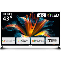 CHiQ U43QM8E TV 43", UHD, Google TV, Frameless, Dolby Audio, dbx-tv, nový design podstavce