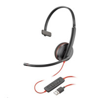 Poly Blackwire C3210 USB-A Black Headset (Bulk)