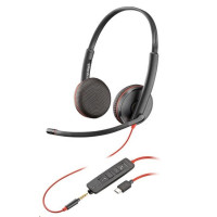 Poly Blackwire C3225 Stereo USB-C Headset (Bulk)