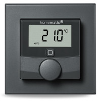 Homematic IP Nástěnný termostat se senzorem vlhkosti, antracit