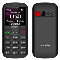Aligator A720 4G Senior, černá + nabíjecí stojánek