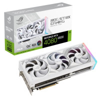ASUS VGA NVIDIA GeForce ROG Strix RTX 4080 SUPER 16GB GDDR6X OC White Edition, RTX 4080 SUPER, 16GB GDDR6X, 3xDP, 2xHDMI