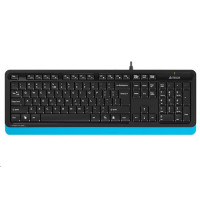 BAZAR - A4tech FK10 FSTYLER, klávesnice, CZ/US, USB, modrá barva - Poškozený obal (Komplet)