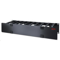 APC 2U Horizontal Cable Manager, 6" Fingers top and bottom