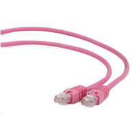 GEMBIRD Kabel UTP Cat5e Patch 0,5m, růžový