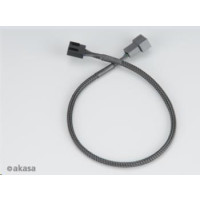 AKASA prodlužovací kabel k PWM ventilátoru, 30cm  (4pin pro PWM, 3pin ventilátory)