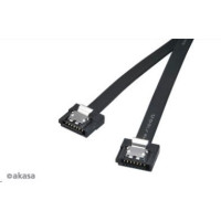 AKASA kabel Super slim SATA3 datový kabel k HDD,SSD a optickým mechanikám, černý, 50cm