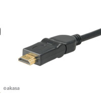 AKASA kabel HDMI Premium podpora Ethernet, 2K a 4K rozlišení, pozlacené konektory, 2m