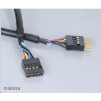 AKASA kabel prodloužení interního USB portu, 40cm
