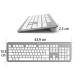 Hama bezdrátová klávesnice KW-700, stříbrná/bílá #1