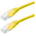 XtendLan patch kábel Cat6, UTP - 0,5m, žltý (predaj po 10 ks)