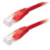 XtendLan patch kábel Cat5E, UTP - 1m, červený (predaj po 10 ks)