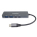 PREMIUMCORD Hub USB-C na 2x USB 3.2 Typ-C +2x USB 3.2, 5G SuperSpeed, Aluminum #1