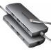 AXAGON HMC-8HLSA, USB 5Gbps hub, 3x USB-A, HDMI 4k/60Hz, RJ-45 GLAN, SD/microSD, audio, PD 100W, kábel USB-C 20cm #0