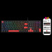 A4tech Bloody Klávesnice S510R, herní klávesnice, mechanická, drátová, Red Switch, CZ/SK, Černá #0