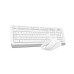 A4tech Set klávesnice+myš FG1012, Bezdrátový, US, bílá #1