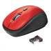 TRUST Yvi Wireless Mouse - červená, červená, USB, bezdrôtová #0