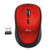 TRUST Yvi Wireless Mouse - červená, červená, USB, bezdrôtová #1